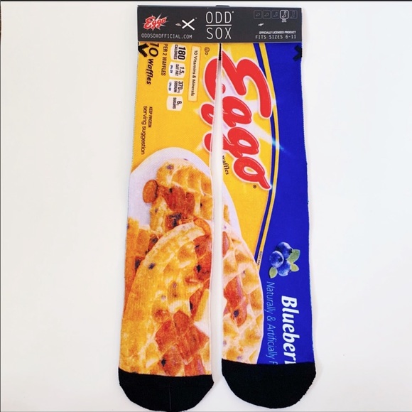ODD SOX Blueberry Waffles Socks - Picture 2 of 11